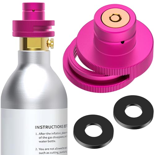 Aissom Geteilter CO2 Quick-Adapter,Schnelladapter für CO2 Soda kompatibel mit Duo/Terra/Art/E-Duo/Crystal 3.0/Gaia Sprudelwasserbereiter,Adapter fur Sodastream Trapezgewinde TR21-4(F-QC3.0)