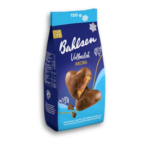 Bahlsen Akora Vollmilch, 150 g, fruchtig gefüllte Lebkuchen mit Vollmilchschokolade (1 x 150 g)