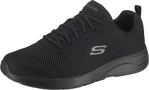 Skechers Herren Dynamight 2.0- Rayhill Sneaker, Black Mesh Pu Trim, 43 EU