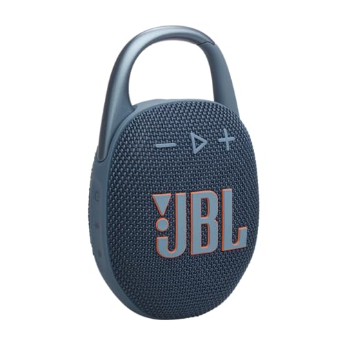 JBL Clip 5 - Blau – Tragbare Bluetooth-Lautsprecher-Box mit JBL Pro Sound, tiefem Bass und Playtime-Boost-Funktion – Wasserfest und staubfest – 12 h Laufzeit