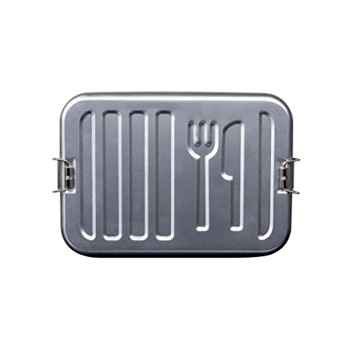 Rammstein Lunchbox Denn du bist was du isst metallic, Offizielles Band Merchandise Brotdose