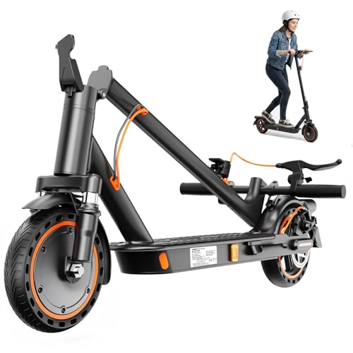 TODIMART E Scooter mit Straßenzulassung T6 DE Mit App, 35KM Reichweite, E Roller mit Doppelbremsen und Doppelfederungssystem, 120kg Tragkraft, Faltbarer Elektroscooter, 8,5 Fuß große Vollgummireifen