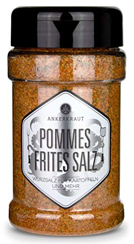 Ankerkraut Pommes Frites Salz, Pommes Gewürz, für Pommes und viele weitere Kartoffelgerichte, 270g im Streuer