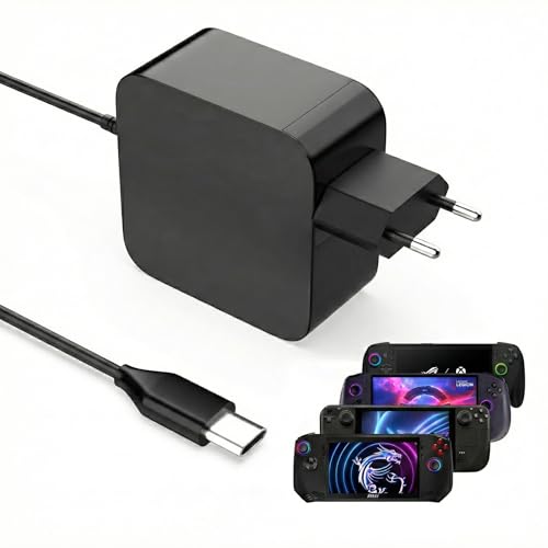 65W USB C Ladegerät Netzteil für Asus Rog Ally X/Legion Go S/MSI Claw 8 ai+