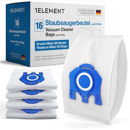 16 Staubsaugerbeutel Typ GN für Miele Complete C3, C2 & C1