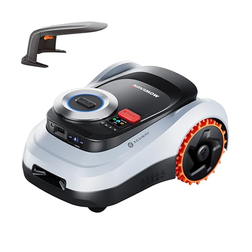 Segway Navimow i208 LiDAR Mähroboter ohne Begrenzungskabel mit Garage M für 800 m², bis 45% Steigung, Solid-State LiDAR + Vision, Auto. Kartieren, int. 4G, Ohne Drähte oder Antenne (separater Versand)