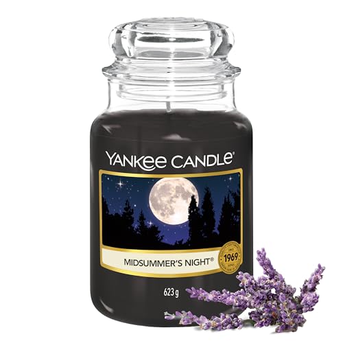 Yankee Candle Duftkerze im Glas (groß) | Midsummer's Night | Kerze mit langer Brenndauer bis zu 150 Stunden | Perfekte Geschenke für Frauen