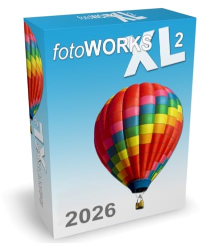 Fotoworks XL 2 (2026er Version) Bildbearbeitungsprogramm zur Bildbearbeitung in Deutsch - umfangreiche Funktionen, sehr einfach zu bedienen, kinderleicht Fotos bearbeiten im Fotobearbeitungsprogramm
