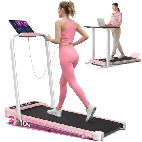 Cardirun Laufband für Zuhause Klappbar, 6 in 1 Walking Pad mit 10% Steigung