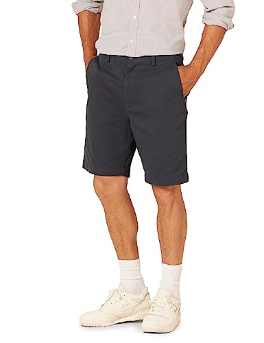 Amazon Essentials Herren Classic-Fit-Chino-Shorts, 23cm, Dunkles Marineblau, 32W