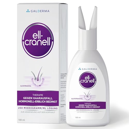 Ell Cranell, 100 ml Lösung bei hormonell-erblich bedingtem Haarausfall, für Männer und Frauen geeignet, zielgerichtete Wirkung gegen DHT