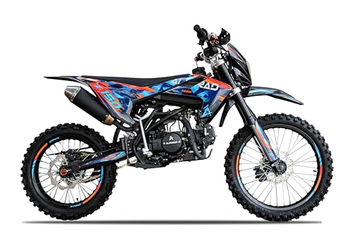 Alfarad Alfarad T6 150cc19/16 Zoll Dirtbike Dirt Bike CrossBike Enduro pocket Pitbike PocketBike Motocross Motorrad Motorbike Motorsport Pit Fahrzeug Pocket Vollcross enduro Rennsport offroad Blau