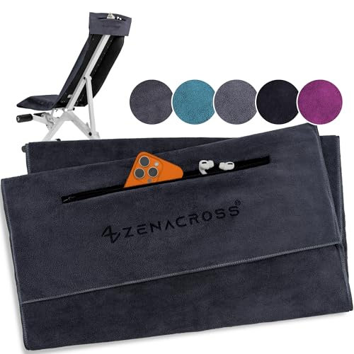 ZENACROSS Fitness Handtuch Mikrofaser 120x50 - Gymhandtuch - Sporthandtuch