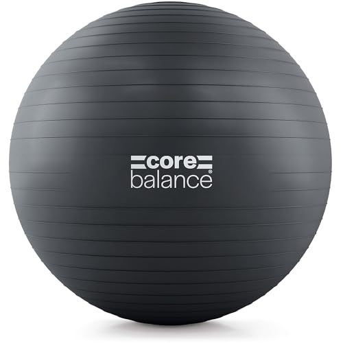 Core Balance, berstsicherer Gymnastikball - für Fitness Yoga Schwangerschaft - 55cm 65cm 75cm 85cm - inkl. Luftpumpe