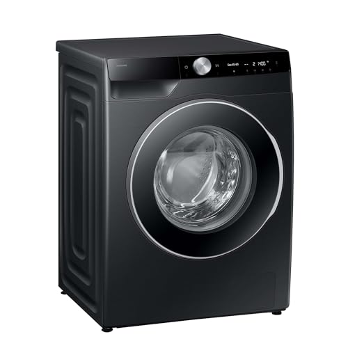 Samsung WW90DG6U25LBU2 Waschmaschine, 9 kg, 1.400 U/min, Extra energiesparend, EEK: A (-10%), AI Ecobubble, SuperSpeed 39 Min, AI Control, SmartThings App und AI Energy Mode, Schwarz