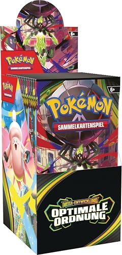 Pokémon-Sammelkartenspiel: Boosterpack-Display Mega-Entwicklung – Optimale Ordnung (enthält 18 Boosterpacks)