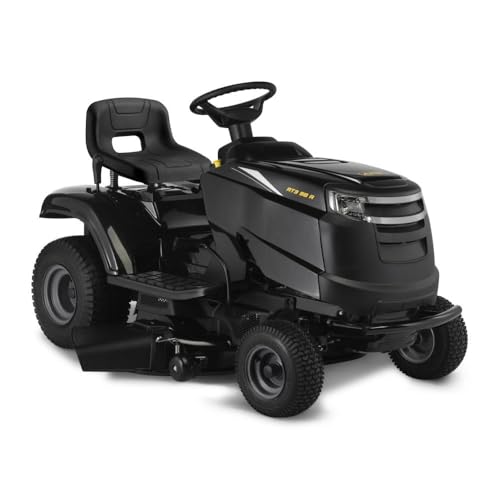 Alpina AT3 98 A Rasentraktor 98 cm - STIGA 352 cm³ Motor - Seitenauswurfmäher mit Mulchkeil im Lieferumfang - 7 Schnitthöhen - für Rasenflächen bis zu 4500 m²