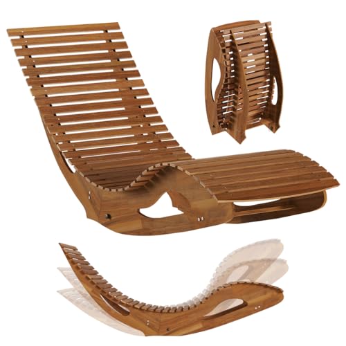 STEELSØN Solaria Gartenliege, Akazienholz geölt, klappbar, 150kg, Outdoor