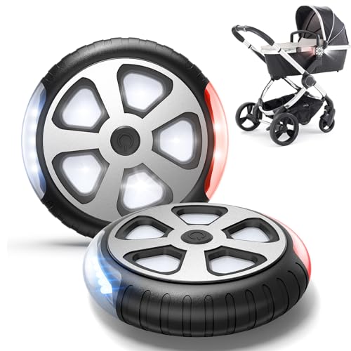 Aiworthy Kinderwagenlicht(2 Stück), LED Kinderwagen Licht Sehen und Gesehen Werden mit Dem Kinderwagen, für Alle Kinderwagen, Kinderwagen Zubehör