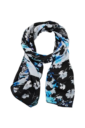 Desigual Fou_Patch RECTANG Foulard, Blue, One Size