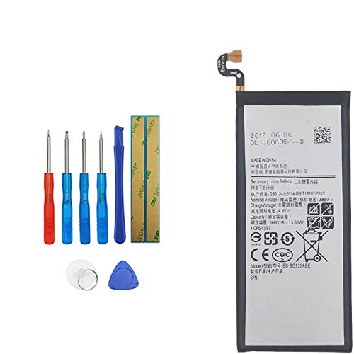 Vvsialeek Neu EB-BG935ABE Ersatz Akku Kompatibel Für Samsung Galaxy S7 Edge SM-G935F with Toolkit