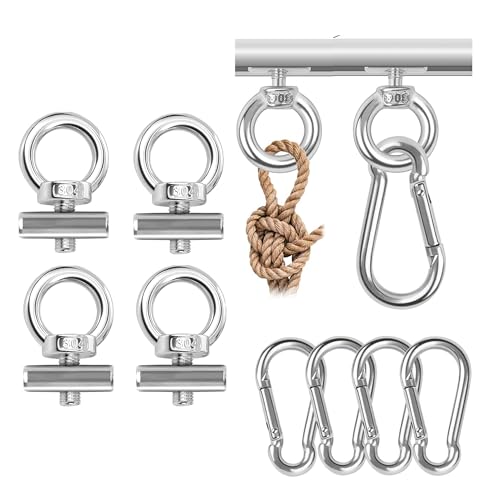 CVOZO 4 Stück Vorzelt Stopper Edelstahl, Kederstopper, Markisenhaken Camping Blockierungskit Kederschiene Zubehör für Kederschiene für Wohnwagen, Wohnmobil, Campervan, Boot