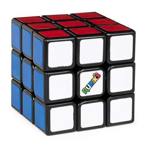 Rubik's - 3x3 Zauberwürfel, original klassischer Cube für Logik-Akrobaten ab 8 Jahren, verbesserter Mechanismus, leichtgängiges Handling, leuchtende Farben, geeignet zum Spielen unterwegs