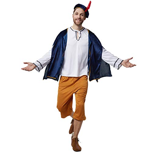 dressforfun 900529 - Herrenkostüm höfischer Herold, Mittelalterkostüm aus Vier Teilen (L | Nr. 302652)