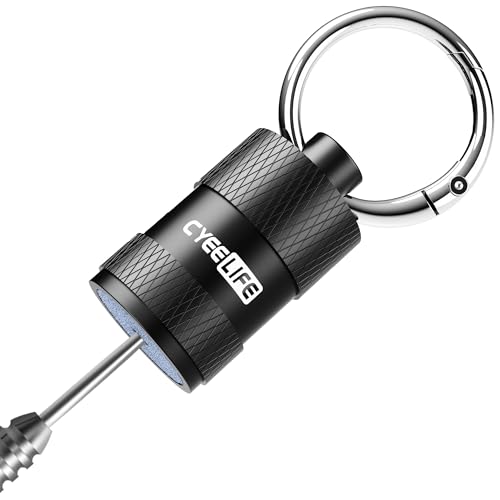 CyeeLife Schleifsteine für Dartpfeile Metallspitzen,Dart Sharpener,Schlüsselanhänger Schleifstein für Dartpfeile,Dart Zubehör