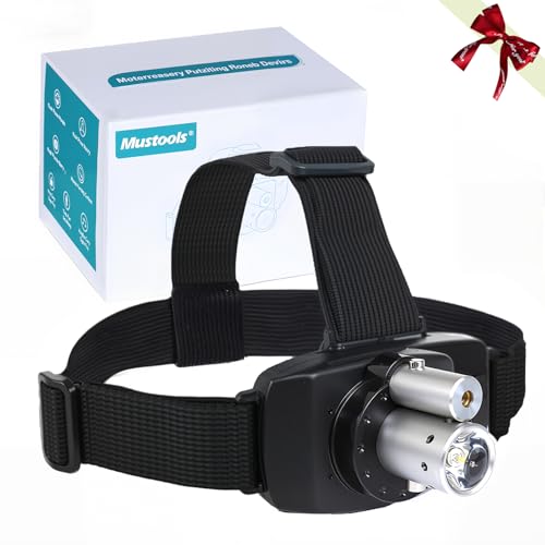 JHYLJSH Wiederaufladbare LED-Laser-Stirnlampe für sensorimotorische Steuerung, Stirnlampe – leichte Laserscheinwerfer verbessern die Physiotherapie mit verstellbaren Winkeln Kopfband und