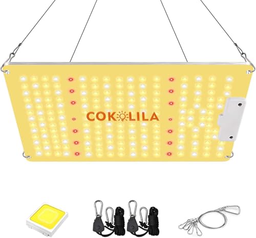 COKOLILA Pflanzenlampe Led mit 222pcs SMD Leds, Grow lampe, Pflanzenlicht, Pflanzenlampe Led Vollspektrum für 60 * 60cm Innen Wachsen Zelt Pflanze Gemüse und Blume