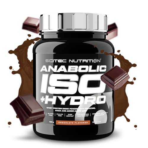 Scitec Nutrition Anabolic Iso+Hydro - Molkenproteinmischung - mit Kreatin, Maca und Aminosäuren - ZMB6-Komplex zur Testosteron-Erhaltung, 920 g, Schokolade