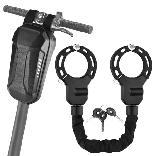 E-Scooter Schloss mit Schlüssel, Handschelle Schloss, Fahrradschloss aus 8 mm starkem legiertem Stahl mit hoher Sicherheit, inkl. tragbare Aufbewahrungstasche