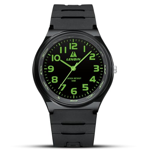 LN LENQIN Herren Uhren Damen Uhren Analog Quarz Uhren für Männer 30M Wasserdicht Armbanduhren Mode Casual Mann Designer Uhren Silikonband Unisex Uhr