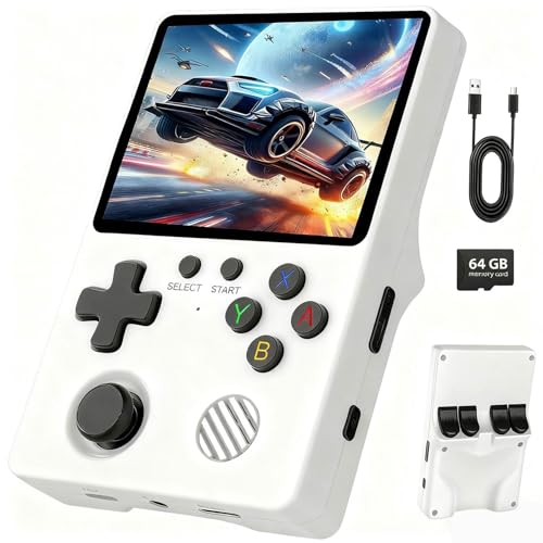 Retro Konsole Handheld mit über 20.000 Spielen – Tragbare 3,5 Zoll IPS Gaming Konsole, Linux System, Portable Spielkonsole für nostalgische Gamer, Familie & Freunde (G40)