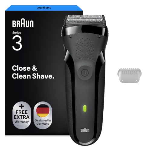Braun Rasierer Herren Elektrisch Series 3, Rasierapparat, 300s, Grau