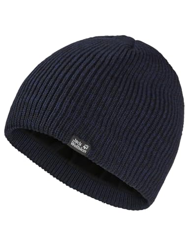 Jack Wolfskin Unisex Feldberg Beanie-Mütze, Schwarz, L EU