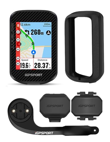 iGPSPORT BSC300T Fahrradcomputer GPS, 2,4” Touchscreen Fahrrad Navi Kompatibel mit E-Bike & Insta360, Offline Karten Navigation, Fahrradcomputer Kabellos mit IPX7 Wasserdicht (BSC300T Satz)