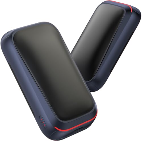 Gaiatop Taschenwärmer Handwärmer Elektrisch 2-Pack mit Magnet, USB Handwärmer Wiederverwendbar, 3s Schnellheizung & 3 Stufen, Kompakt für Handschuhe, Wichtelgeschenk Geschenke für Männer Frauen