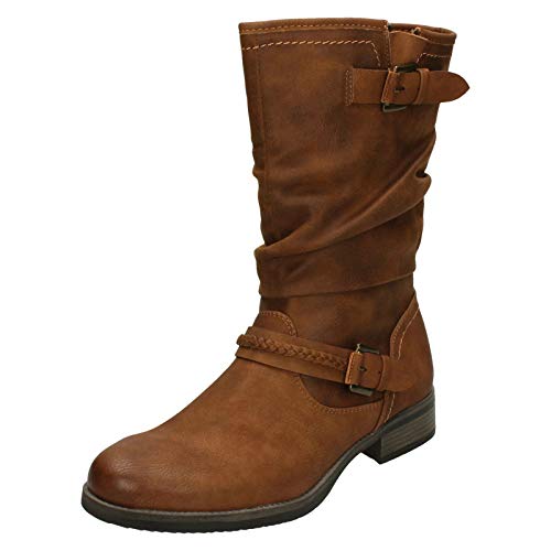 Rieker 98860, Damen Hohe Stiefel, Braun (nuss/nuss 22), 39 EU (6 UK)