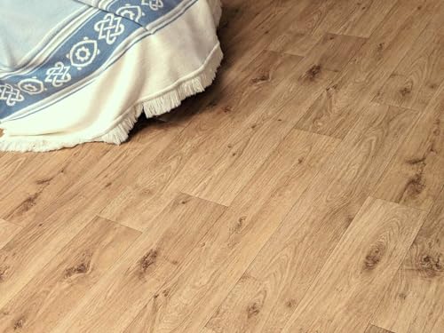 PVC Bodenbelag Vinylboden in Landhausdielen Art, Zuschnitt (2m breit / 2,5m lang)