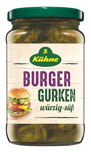 Kühne Burger Gurken, 370ml