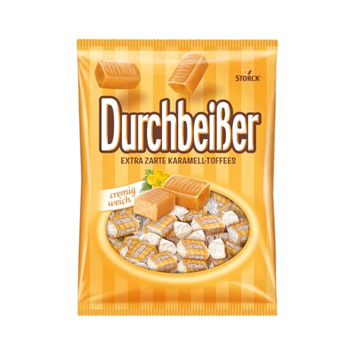 Durchbeißer – 1 x 425g – Karamell Toffees, extra zarte Karamell Bonbons