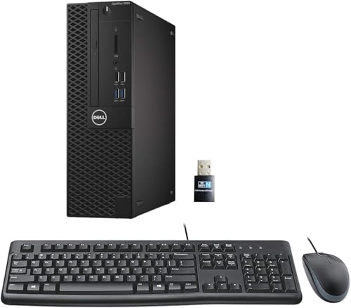 Dell Optiplex 3050 SFF Desktop Computer, Intel Core i5-6500, 16GB RAM, 512GB SSD, WiFi, Bluetooth, QWERTY-Tastatur, Windows 11 Pro (Generalüberholt)