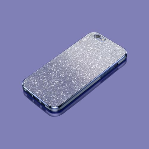 PAIXIKYZ Kompatibel mit iPhone 6 Plus/iPhone 6s Plus Elektroplattierte Transparente TPU + Glitzerpapier Weiche Handyhülle
