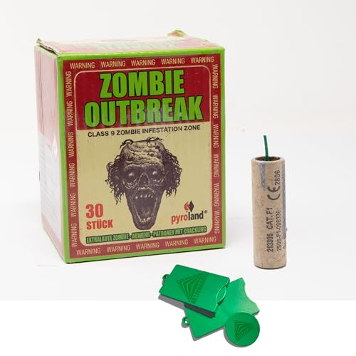 AKTIVHANDEL Zombie Outbreak, 60 Stück, Böller der Kategorie F1, Feuerwerk für Pranks, Feiern oder Neujahrsfeuerwerk