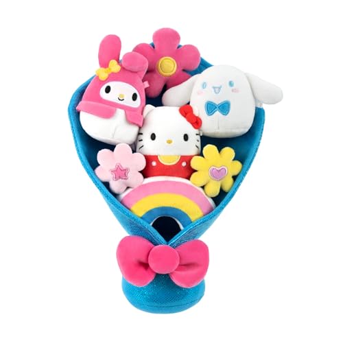 Squishmallows Micromallows SQSN01284 - Hello Kitty and Friends Blumenstrauß aus Plüsch, offizielles Plüsch