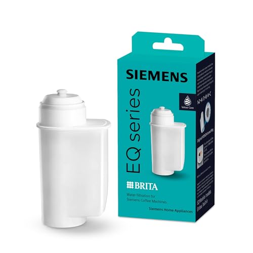Siemens BRITA Intenza Wasserfilter TZ70003, 1 Stück, verringert den Kalkgehalt des Wassers, reduziert geschmacksstörende Stoffe, für Kaffeevollautomaten der EQ. Serie und Einbauvollautomaten, weiß