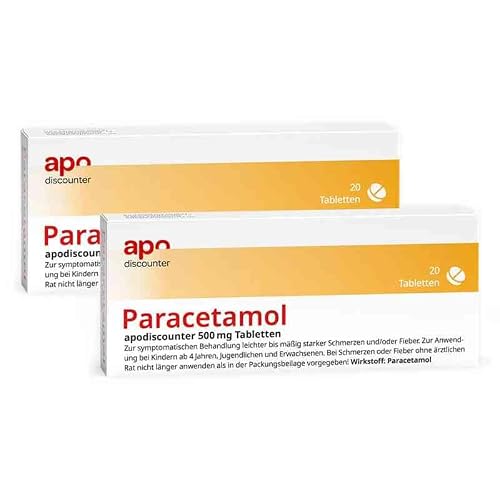 apodiscounter Paracetamol 500 mg Tabletten (2x 20 Stück)