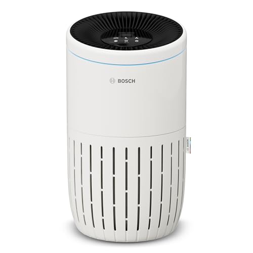 Bosch Air 4000 Luftreiniger - Für Räume bis zu 62,5 m² - Entfernt effizient Schadstoffe - Mit 3-in-1 Luftfilter, Smart Sensor, Automatikmodus, Ruhemodus (< 25 dB(A)) - CADR: 300 m³/h